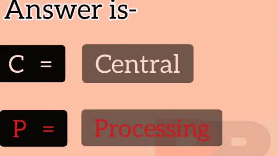 full form of cpu। cpu ka full form kya hai।