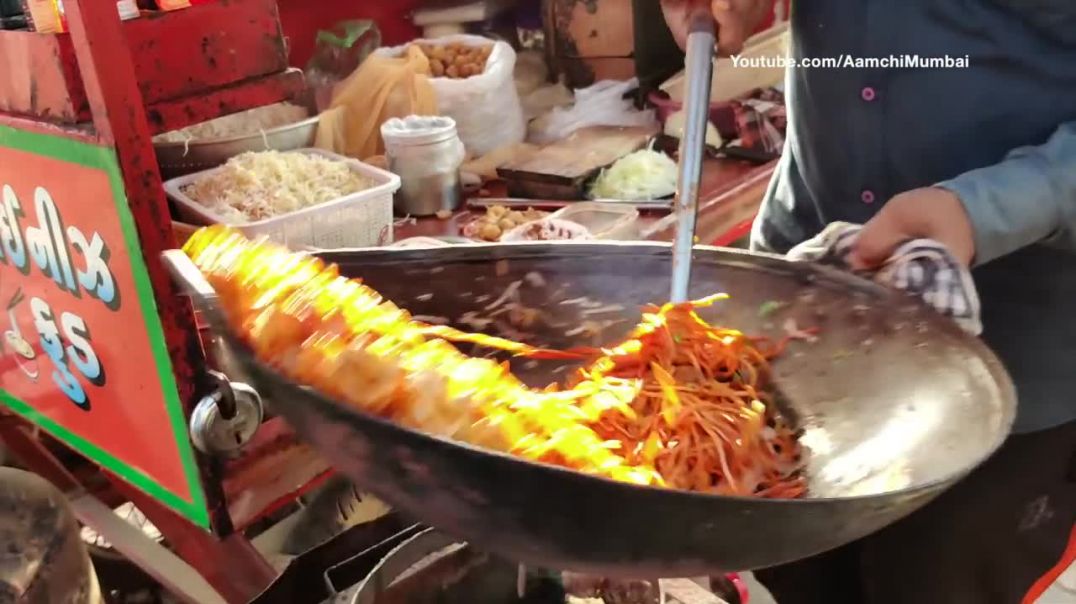 ⁣Street Style Chow Mein Noodles Making in Vadodara _ Indian Street Food