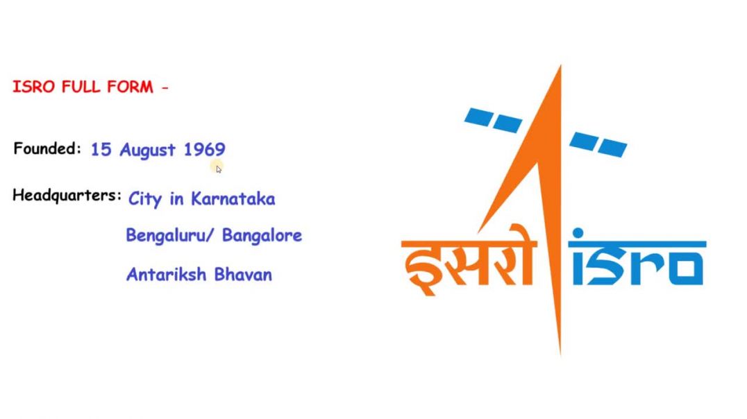 ISRO Full Form - _ ISRO First Satellite &amp;amp; ISRO Headquarters _ - इसरो