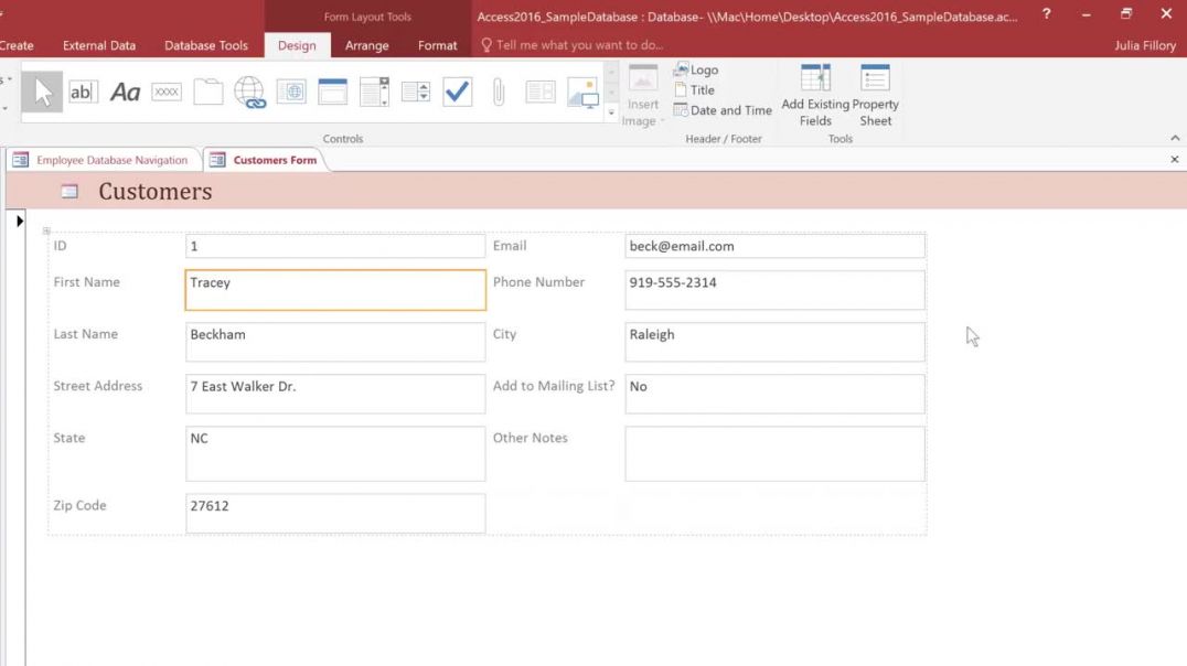 ⁣Access_ Customizing Form Settings