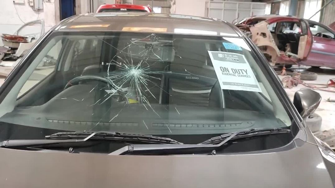 BALENO FRONT WINDSHIELD GLASS CHANGING PROCESS