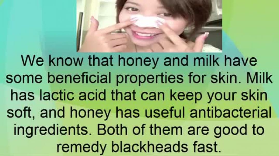 ⁣How To Get Rid Of Blackheads With Honey And Milk