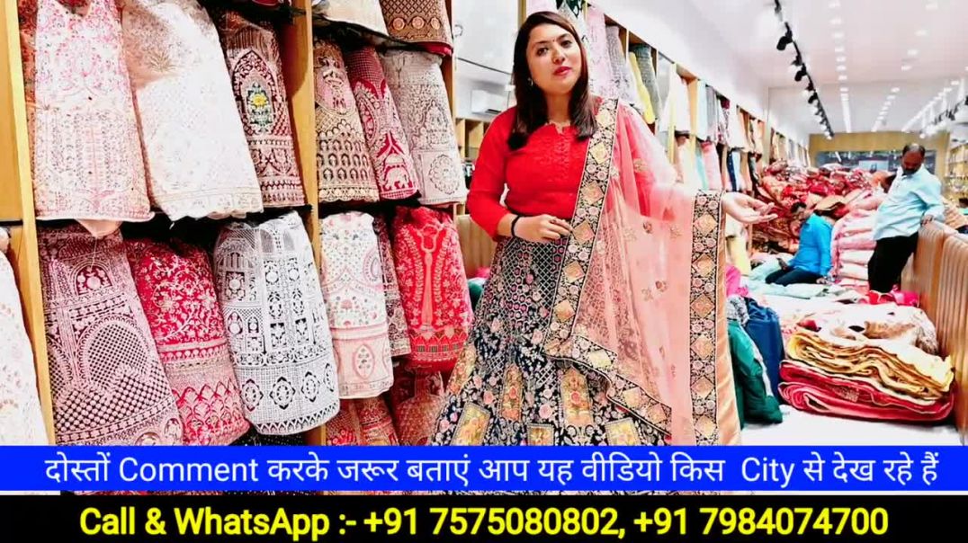 Cheapest Bridal  Designer Lehenga Choli With Price _ Surat Wholesale Lehenga Market