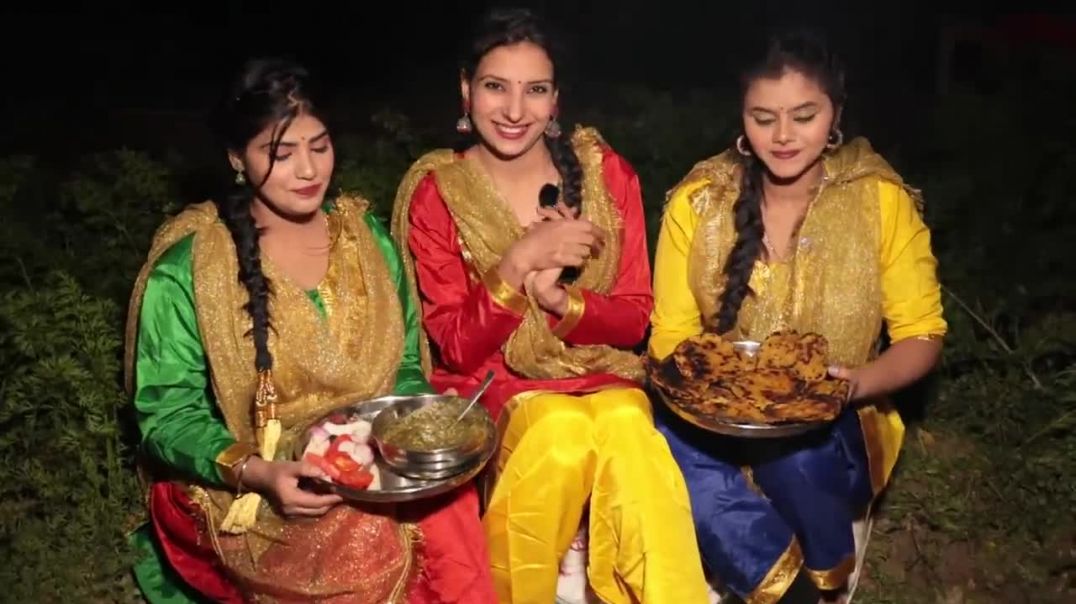Makke ki Roti, Sarson Ka Saag Eating Challenge Eating Makke Di Roti Sarso Da Saag Food Challenge