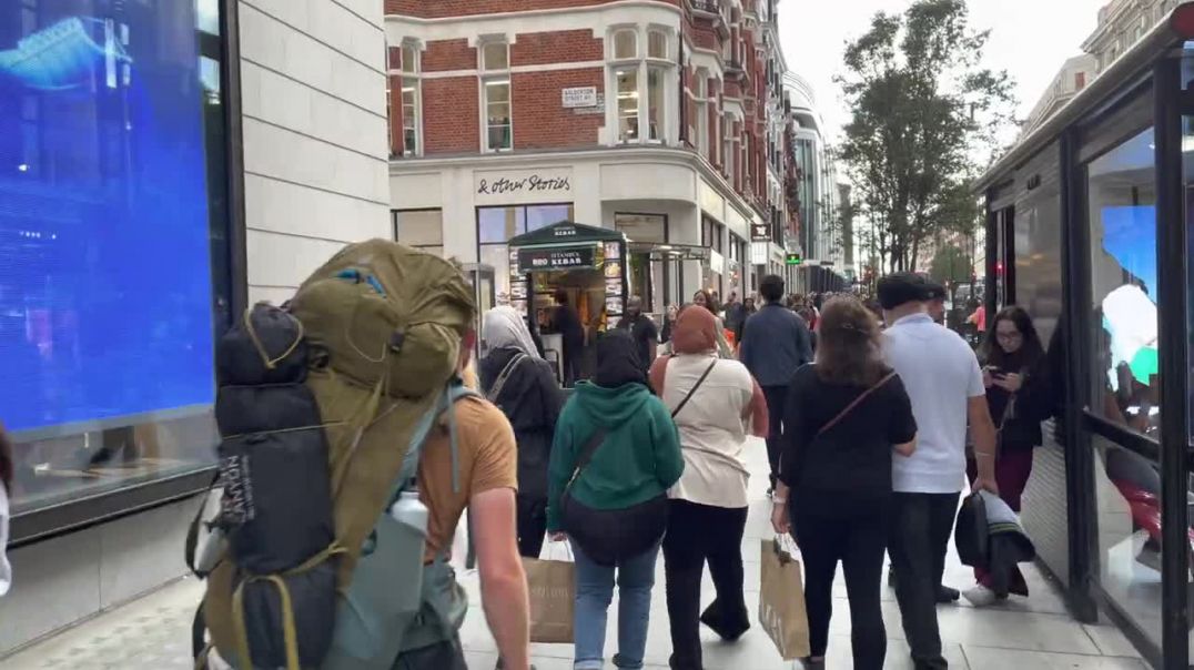 ⁣London Walk - Walking Tour In Central London _buckingham Palace To Oxford Street [4k Hdr]