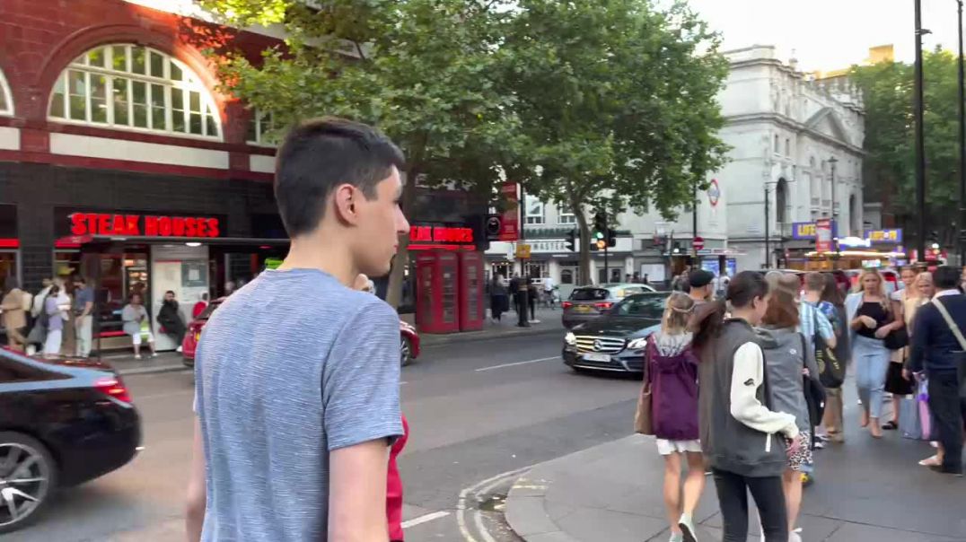 London Walk _ Central London Street Walk In Summer Soho Street, Leicester Square, Chinatown