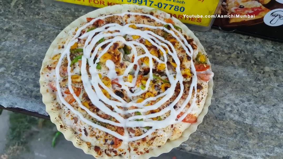 ⁣Indian Street Style Pizza Baking _ Double Cheese Pizza _ Indian Street Food