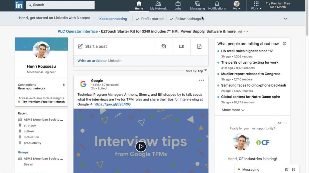⁣Searching for Jobs on LinkedIn