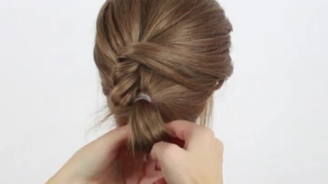 Easy Updo for Short to Medium Thin Hair