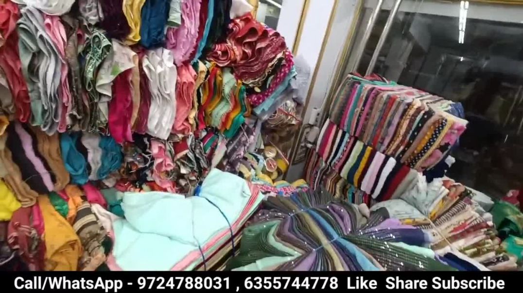 किलो के भाव में कपड़ा खरीदो _मात्र ₹1 किलो मे थानवाली फैब्रिक, wholesale cheapest market in Surat