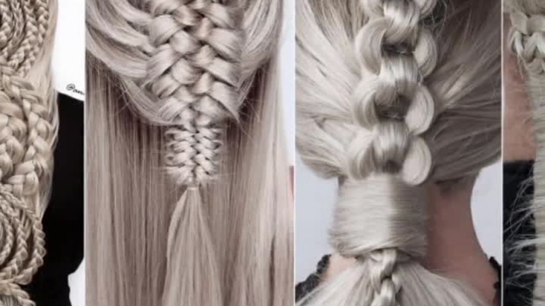 Ponytail Hairstyles  CRISS CROSS BRAIDED PONYTAILS for LONG HAIR  __  Everyday Hairstyles