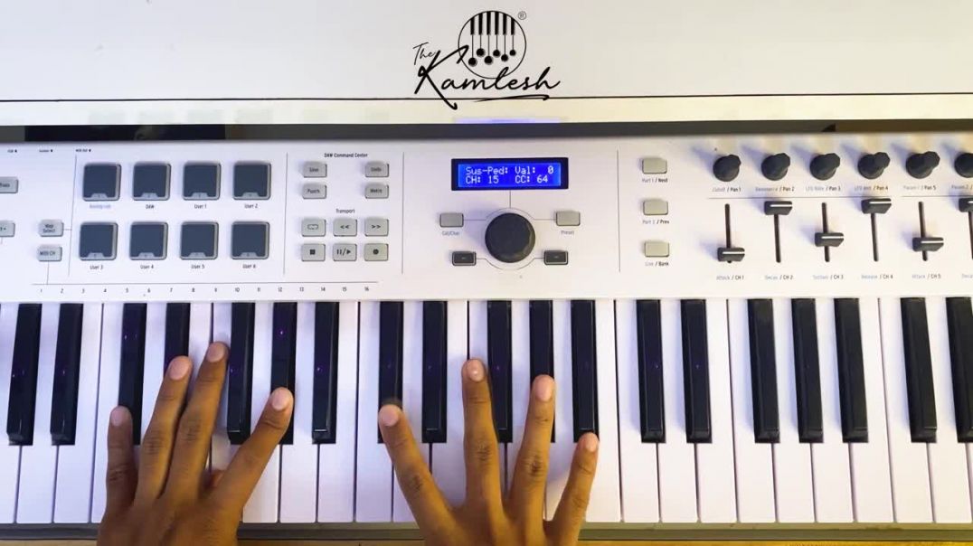 ⁣TERI JHALAK ASARFI SRIVALLI - मिनटो में बजाना सीखिए Pushpa Easy Piano Tutorial The Kamlesh