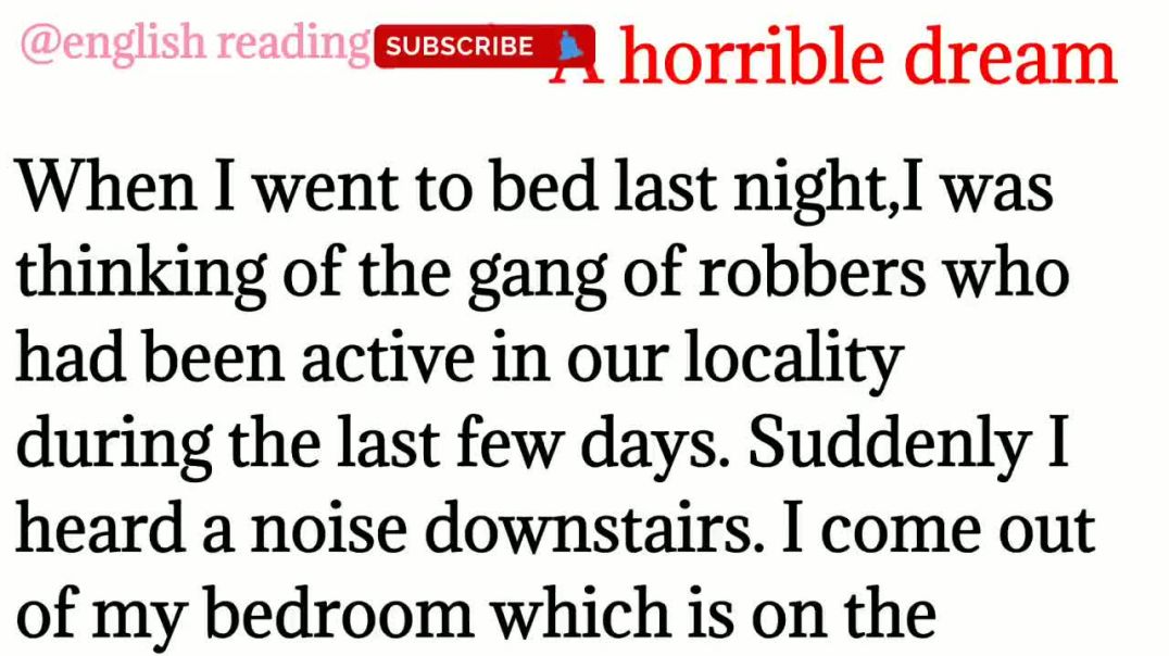 42,A horrible dream_ how to improve English_ english translation_ english paragraph