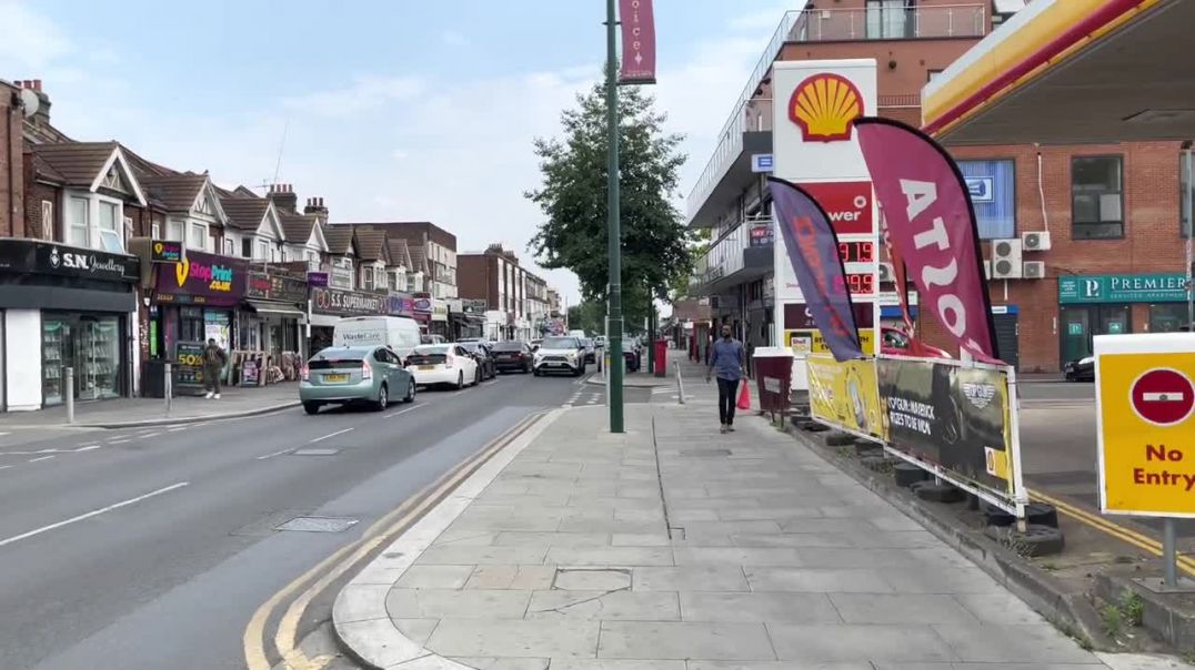 London Summer Walk _ Ilford Lane, Ilford High Street, Cranbrook Road _ Ilford Lane Street Food