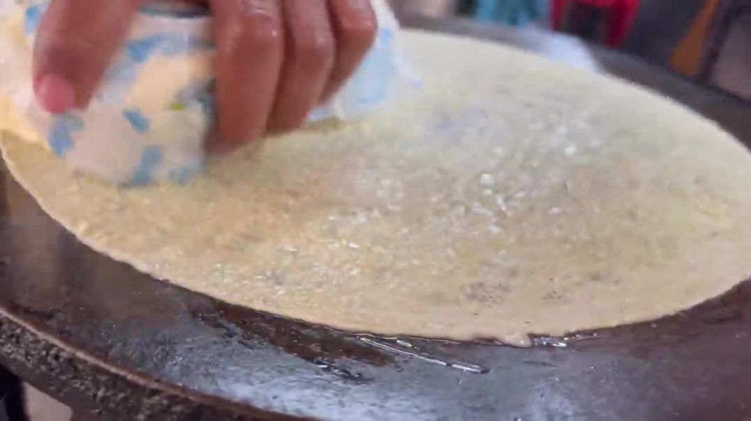⁣India;s Thinnest Paper Dosa _ Nylon Dosa _ Indian Street Food