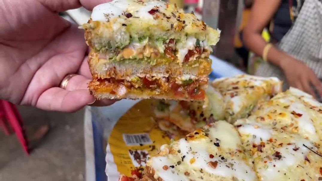 ⁣Surat Aunty Makes RimZim Sandwich _ Indian Street Food