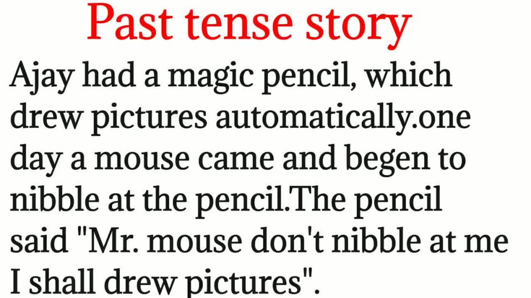 24, Past tense story_learn English_improve your grammar and speaking_learn english from story