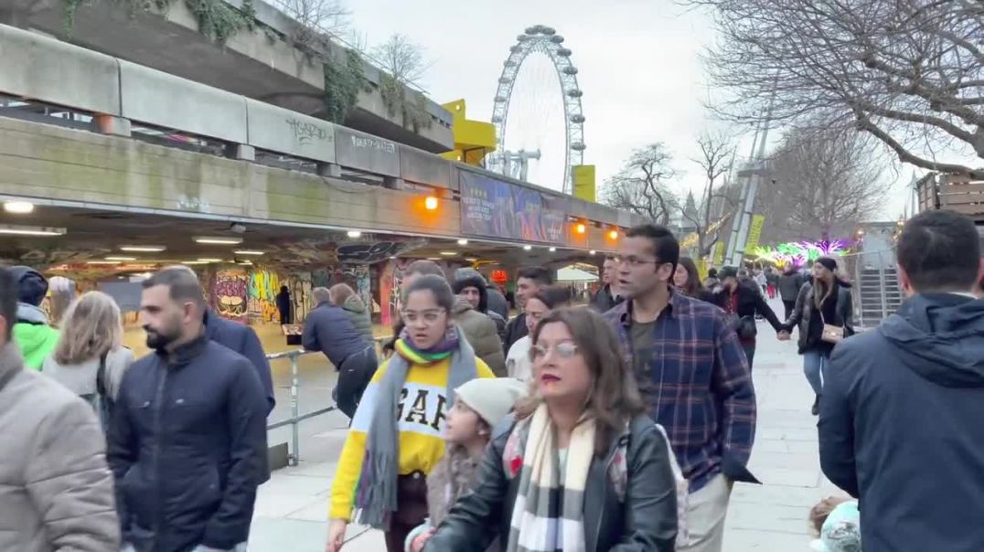 ⁣London City Tour 2022 _ 4k Hdr Virtual Walking Tour Around The City _ London Winter Walk 2022