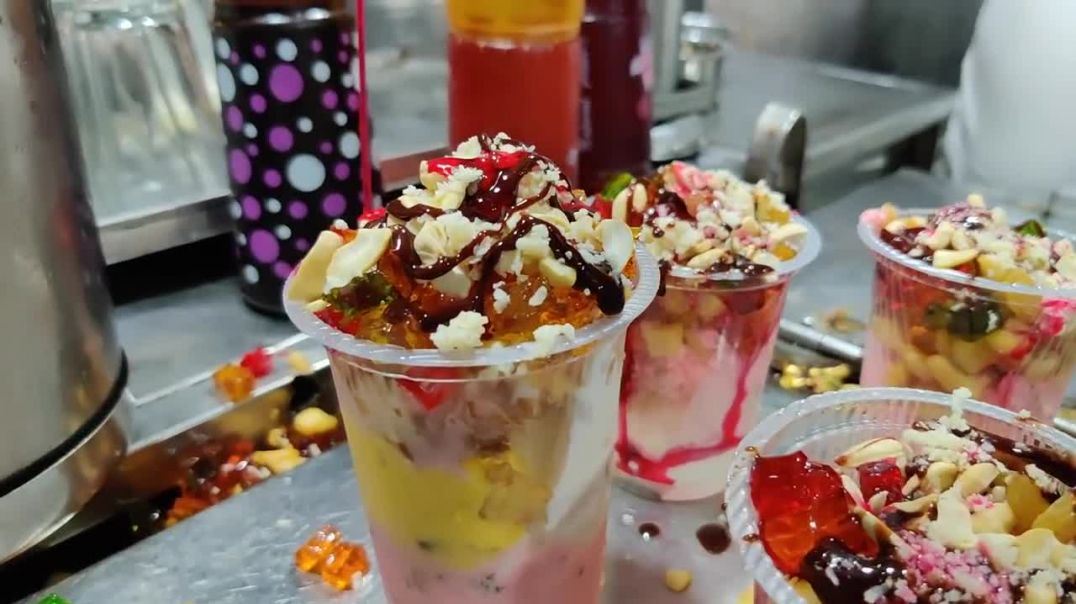Ultimate Falooda Making _ India Fastest Falooda Maker _ Indian Street Food