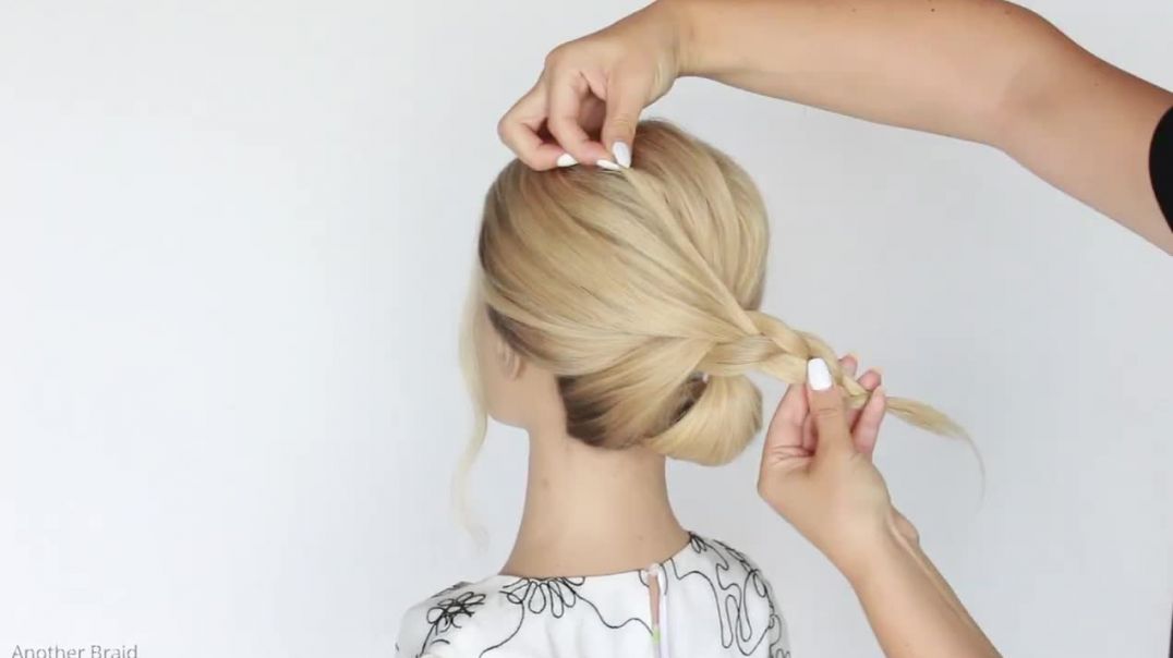 😱 Easy Bun perfect for Wedding Prom Updo Hair Tutorial by Another Braid
