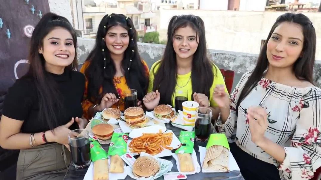We Ate McDonald's Full Menu in 4 Minutes Challenge McMaharaj Burger, Aloo Tikki Food Challenge