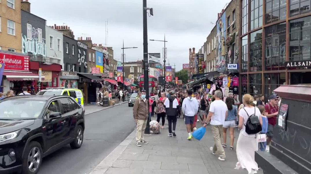 Camden Market London _ Camden High Street _ Camden Market Food _ London Summer Walk