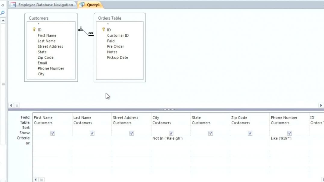 ⁣Access 2010_ Multi-Table Queries, Part 2