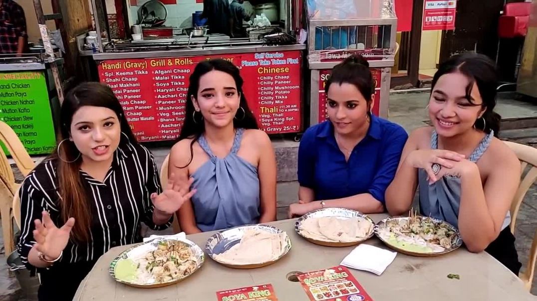 ⁣MALAI CHAAP WITH RUMALI ROTI EATING CHALLENGE EATING COMPETITION