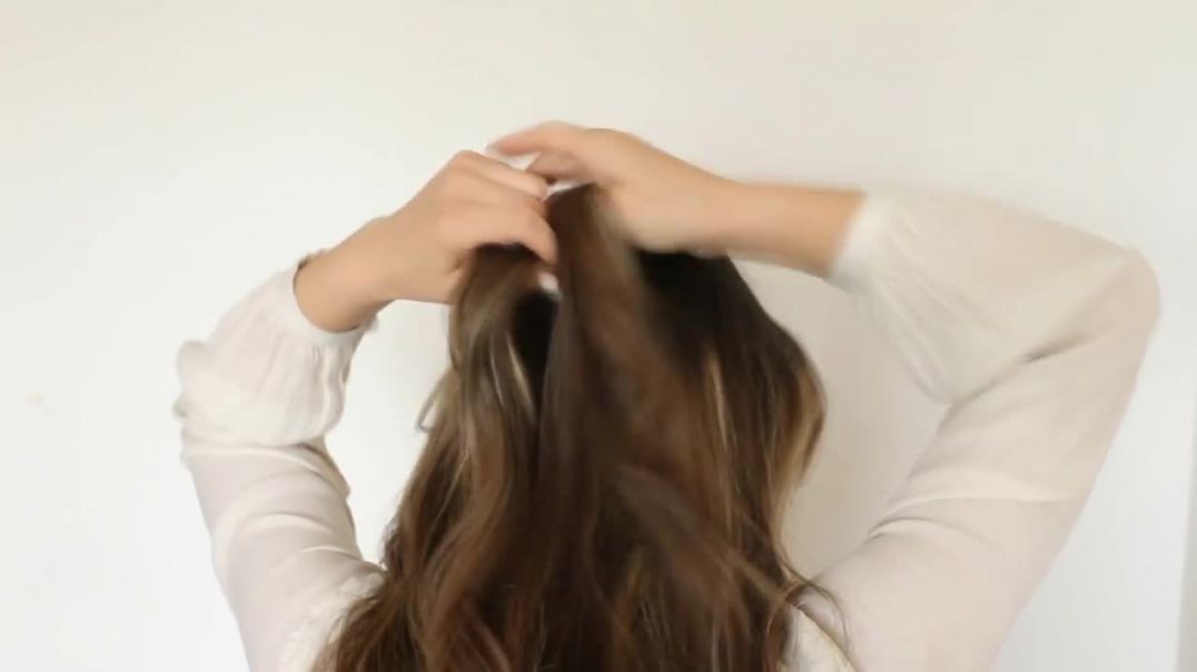 Simple Fishtail Braid Updo