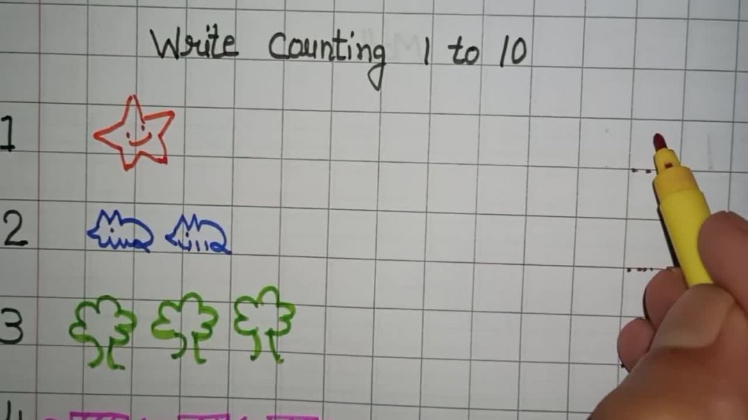 ⁣नर्सरी के बच्चों को 1 से 10 तक गिनती काउंट करना सिखाएं Teach Counting from 1 to 10 to Nursery Class