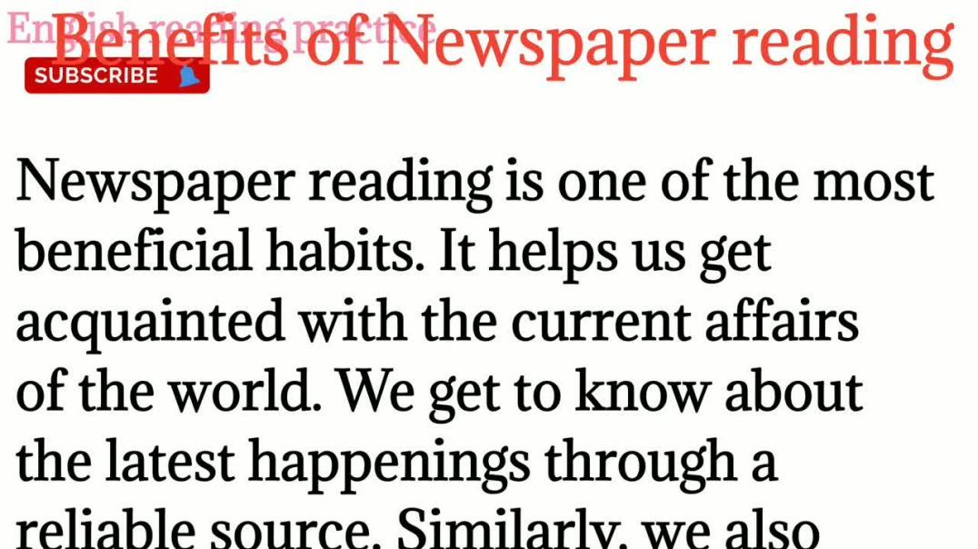 117, Benefits of Newspaper reading_newspaper पढ़ने के फायदेHow to read english to hindi translation