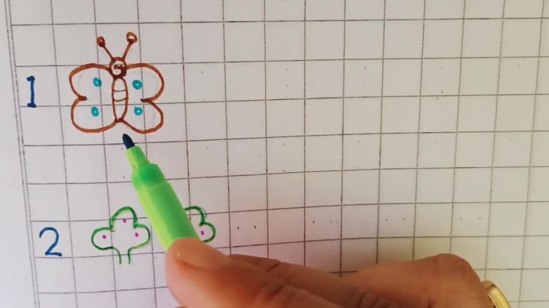 ⁣[#Nursery #Math] नर्सरी के बच्चों को 1 से लेकर 4 तक लिखना सिखाएं Teach kids to write counting 1 to 4