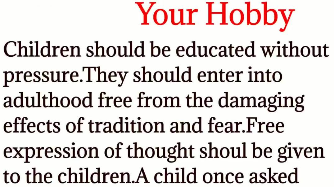28,Our hobby।how to learn English।word to word translation। English kaise sikhe।