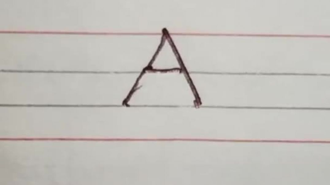 ⁣How to write alphabet A #shorts