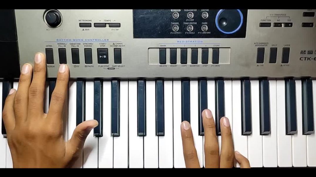 ⁣Swaminarayan Dhun - आसानी से पियानो सीखिये Easy Piano Tutorial स्वामीनारायम धुन @The Kamlesh