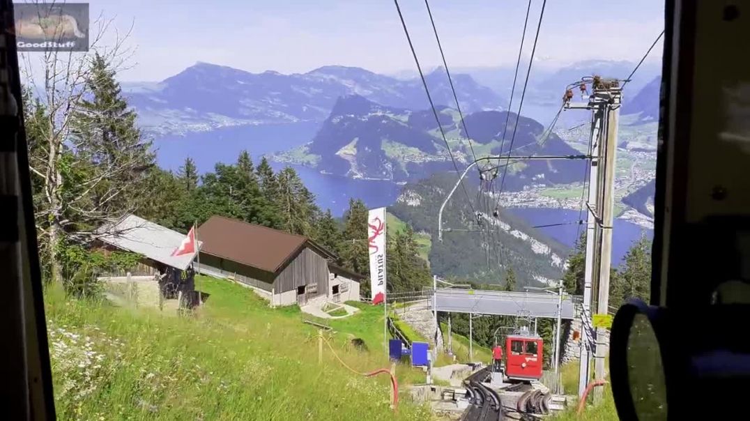 Pilatus Train Switzerland Driver's View - World's Steepest Cogwheel Railway [4k]