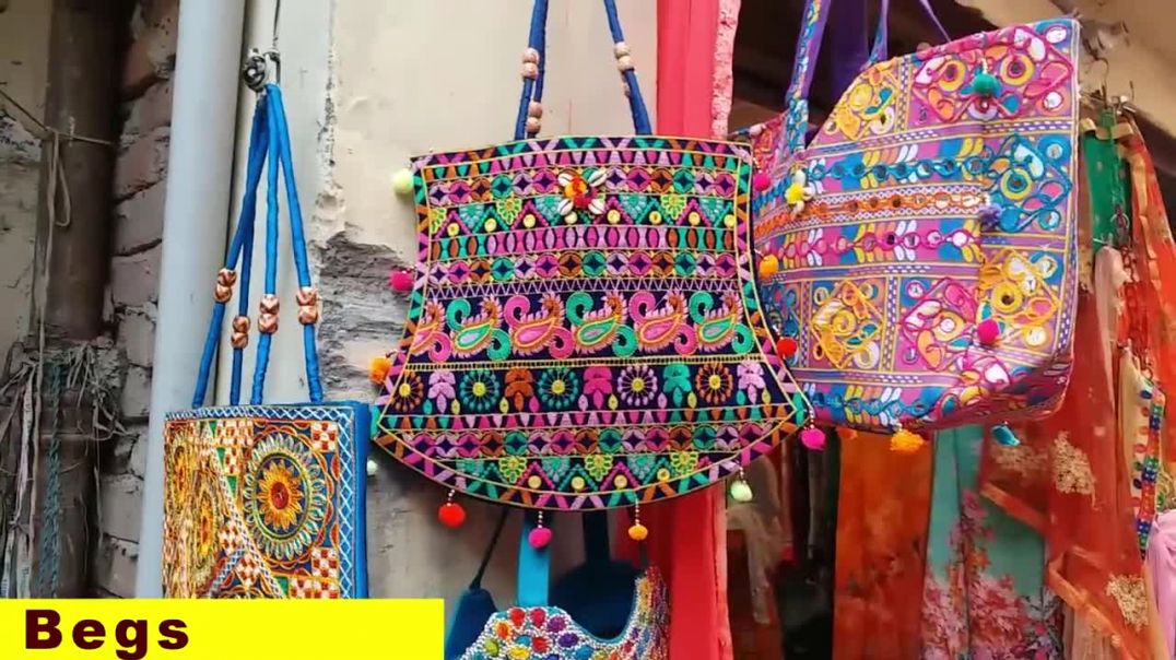 Inderlok market __  Ladies suits __  lipstick__ jewellery