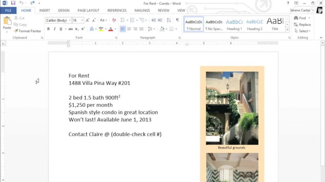 ⁣Word 2013_ Formatting Text