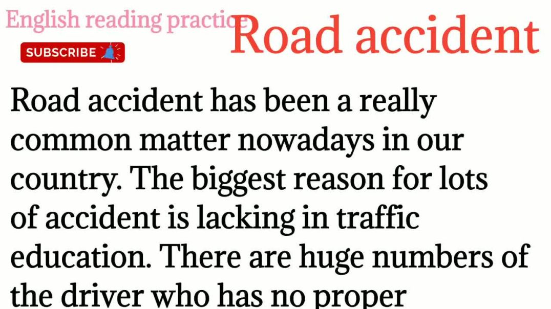 101,Road accident paragraph_ what is biggest reason of accident_ english to hindi translation