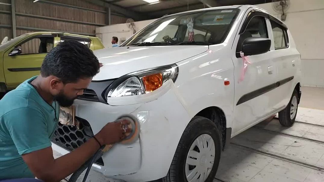 ALTO 800 FRONT BUMPER REPAIRING PROCESS #AUTOMOBILESERVICE