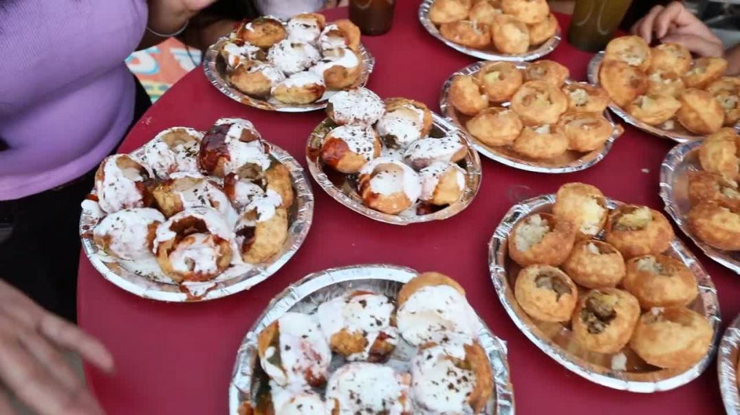 Unlimited Golgappa (Pani Puri) and Golgappa Dahi Puri Eating Challenge Golgappa Challenge