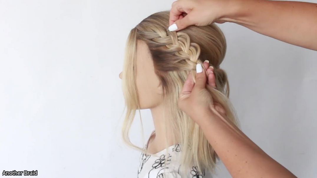 Braided Hairstyle New hairstyle for wedding and party __ trending hairstyle __ party