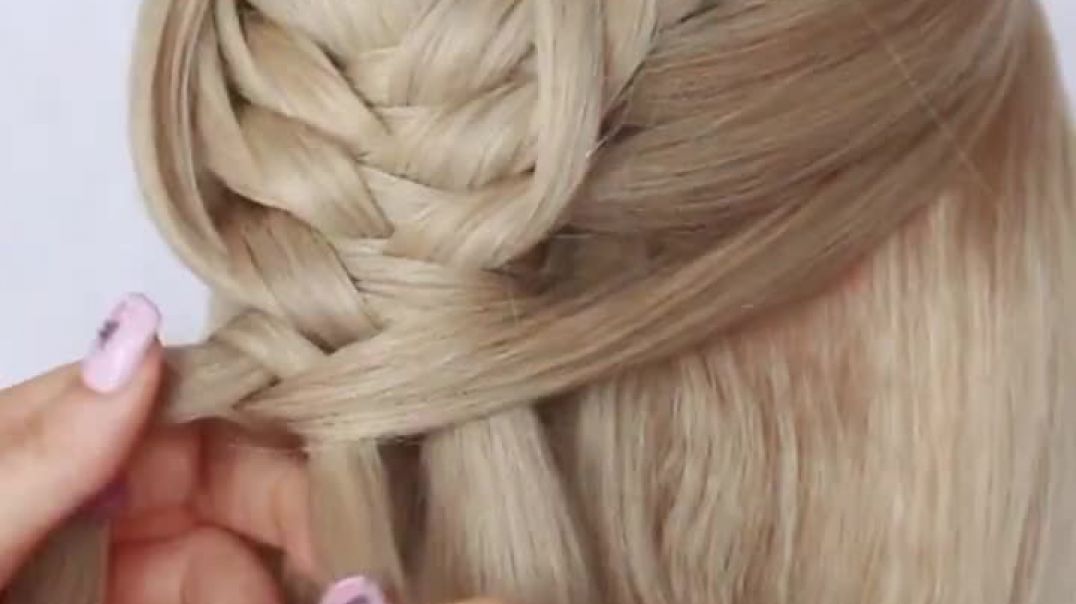 😱 EASY Loop Braid! 😱 Super simple &  perfect for long, medium & shoulder length hair
