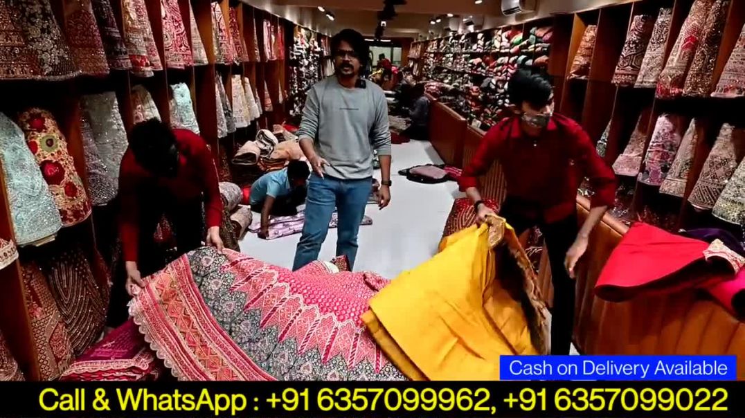 Cheapest Bridal Designer Lehenga Choli With Price _ Surat Wholesale Lehenga Market _ सस्ते लहंगें