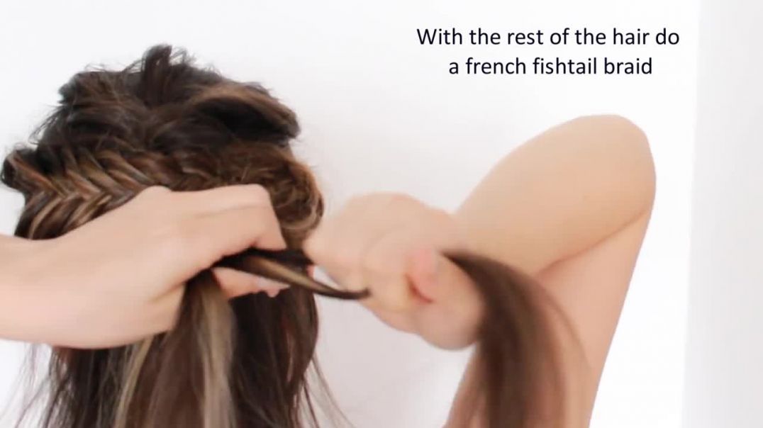 Easy Lace Fishtail Mermaid Hairstyle on yourself!