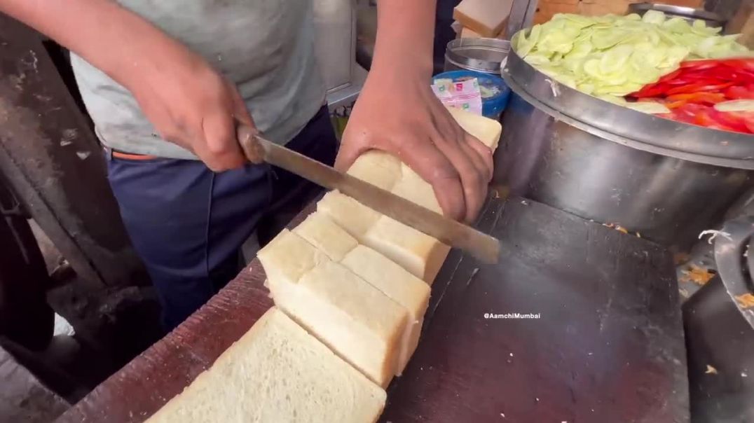 ⁣Mumbai Style Malai Toast Sandwich of Kolkata _ Indian Street Food