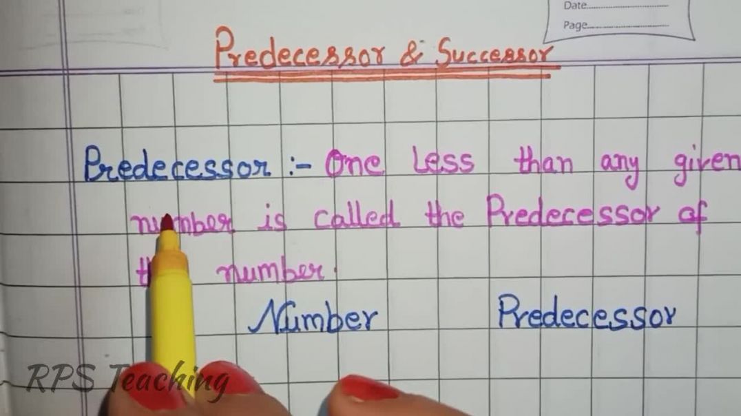 ⁣Predecessor ⏪ and Successor ⏩ _ Predecessor and Successor For Kids Math _ Next and Before Kaise krae