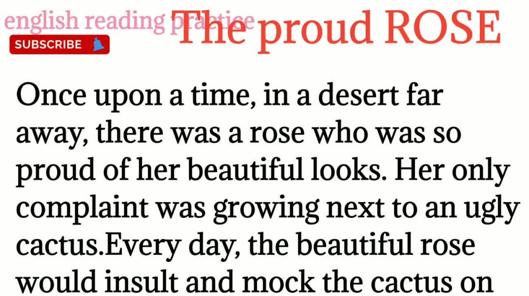 105,The proud ROSE 🌹_ घमंडी गुलाब कहानी_ english to hindi translation_improve your grammar and vocab