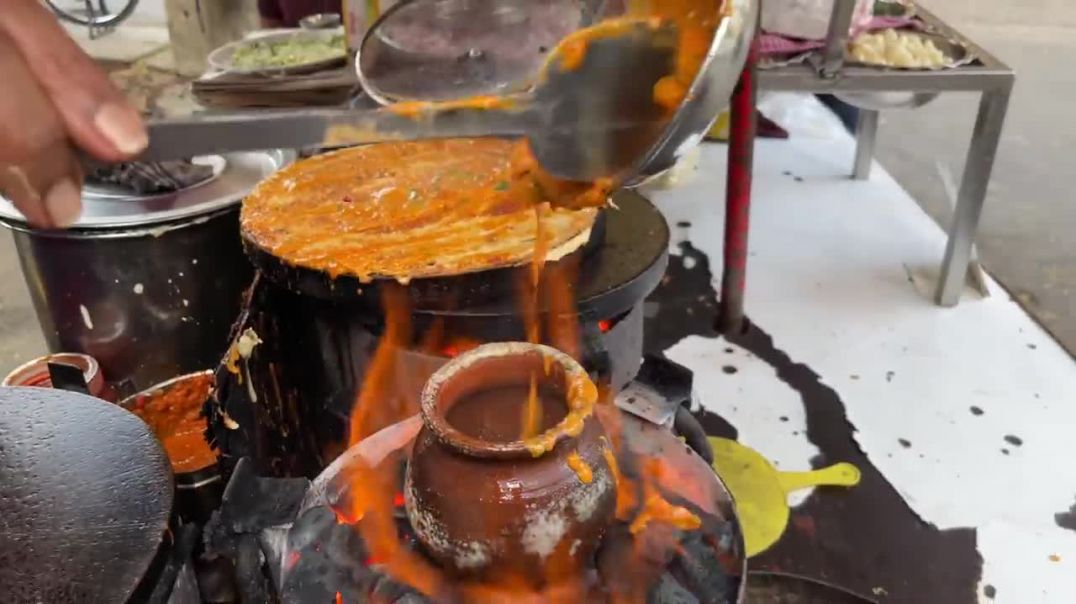 ⁣The Real Matka Dosa of Mumbai _ Indian Street Food
