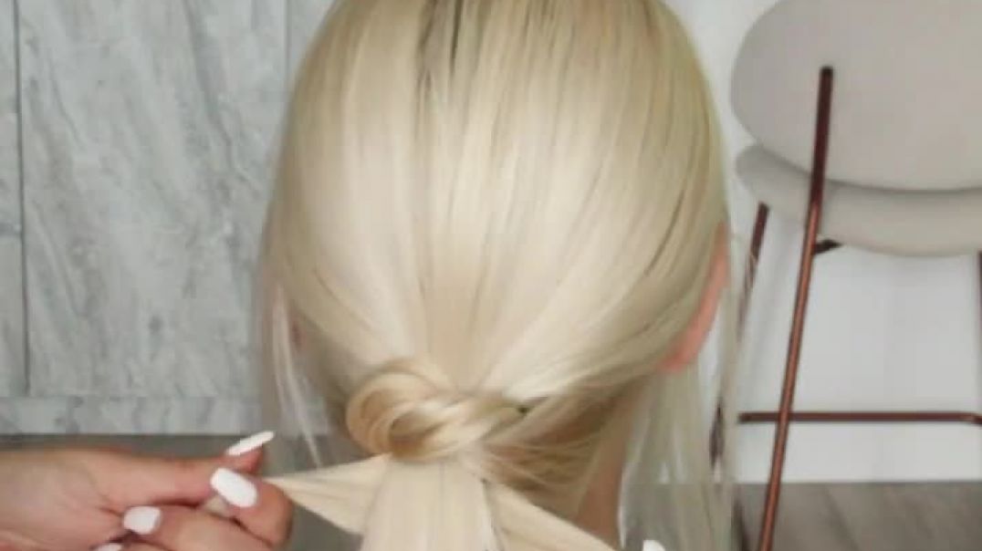Super Easy Updo Hairstyle _ Wedding, Bridesmaid, Prom
